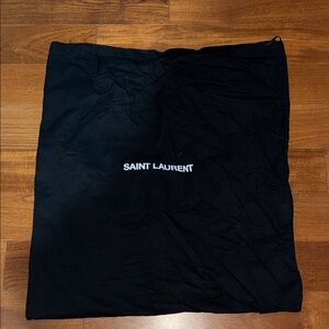 Saint Laurent Black Logo Dust Bag